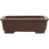 Bonsaischale 20x16x6cm Braun Rechteckig Unglasiert -Bonsai Verkaufe h20 168 b