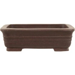 Bonsaischale 20x16x6cm Braun Rechteckig Unglasiert