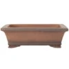 Bonsaischale 25x21x8cm Antik-Braun Rechteckig Unglasiert