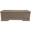 Bonsaischale 26x19x8.5cm Grau Rechteckig Unglasiert