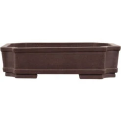Bonsaischale 28x21.5x7.5cm Braun Rechteckig Unglasiert