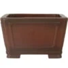 Bonsaischale 28.5x28.5x17.5cm Antik-Braun Quadratisch Unglasiert