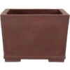 Bonsaischale 29x29x21cm Braun Quadratisch Unglasiert -Bonsai Verkaufe h29 899 b