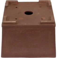Bonsaischale 29x29x21cm Braun Quadratisch Unglasiert -Bonsai Verkaufe h29 899 b2