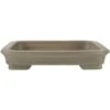 Bonsaischale 30x25x5.5cm Antik-Grau Rechteckig Unglasiert -Bonsai Verkaufe h30 152 ag