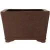 Bonsaischale 30.5x30.5x19.5cm Dunkelbraun Quadratisch Unglasiert