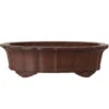 Bonsaischale 33x26.5x9cm Antik-Braun Oval Unglasiert