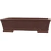 Bonsaischale 33.5x27x9cm Braun Rechteckig Unglasiert