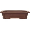 Bonsaischale 34x27.5x8.5cm Braun Rechteckig Unglasiert -Bonsai Verkaufe h34 188 b