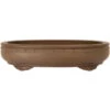 Bonsaischale 33.5x27.5x7.5cm Antik-Grau Oval Unglasiert