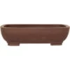 Bonsaischale 36.5x28.5x10cm Braun Rechteckig Unglasiert -Bonsai Verkaufe h37 186 b