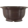 Bonsaischale 38.5x38.5x19.5cm Dunkelbraun Rund Unglasiert