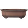 Bonsaischale 40x30.5x12.5cm Antik-Braun Lotusförmig Unglasiert -Bonsai Verkaufe h40 908 ab