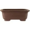 Bonsaischale 41x33x15cm Dunkelbraun Rechteckig Unglasiert -Bonsai Verkaufe h41 011 db