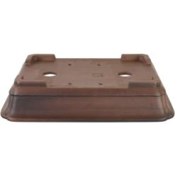 Bonsaischale 40.5x32.5x8.5cm Antik-Braun Rechteckig Unglasiert -Bonsai Verkaufe h41 152 ab2
