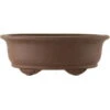 Bonsaischale 41x32x14.5cm Dunkelbraun Oval Unglasiert -Bonsai Verkaufe h41 311 db
