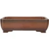 Bonsaischale 46x32.5x13cm Antik-Braun Rechteckig Unglasiert