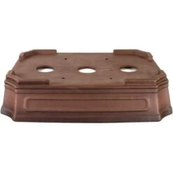 Bonsaischale 48x35x11.5cm Antik-Braun Rechteckig Unglasiert -Bonsai Verkaufe h48 164 ab2