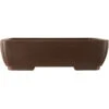 Bonsaischale 50x38x14.5cm Dunkelbraun Rechteckig Unglasiert