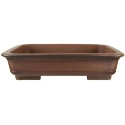 Bonsaischale 50.5x41x12.5cm Antik-Braun Rechteckig Unglasiert