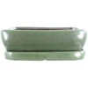 Bonsaischale Mit Untersetzer 24.5x19.5x8cm Grün Rechteckig Glasiert