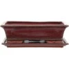 Bonsaischale Mit Untersetzer 28x18x8cm Rot Rechteckig Glasiert -Bonsai Verkaufe n28 017 r