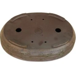Bonsaischale 32x25x5.5cm Dunkelbraun Oval Unglasiert -Bonsai Verkaufe p32ov x0253