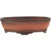 Bonsaischale 15x11x4.5cm Antik-Rotbraun Oval Unglasiert -Bonsai Verkaufe s15 314 ar