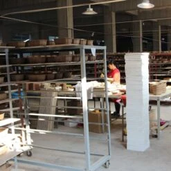 Bonsaischale 15x15x9cm Dunkelbraun Quadratisch Unglasiert -Bonsai Verkaufe s15 822 db5