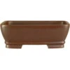 Bonsaischale 16.5x13x5.5cm Dunkelbraun Rechteckig Unglasiert -Bonsai Verkaufe s17 025 db