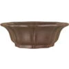 Bonsaischale 18x18x6cm Dunkelbraun Sonstige Form Unglasiert -Bonsai Verkaufe s18 830 db