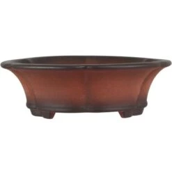Bonsaischale 19x19x6cm Antik-Rotbraun Sonstige Form Unglasiert