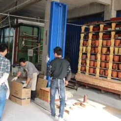 Bonsaischale 18.5x18.5x5.5cm Dunkelbraun Achteckig Unglasiert -Bonsai Verkaufe s19 838 db6