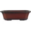 Bonsaischale 20.5x16.5x6cm Antik-Rotbraun Rechteckig Unglasiert -Bonsai Verkaufe s21 027 ar
