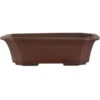 Bonsaischale 20.5x16.5x6cm Dunkelbraun Rechteckig Unglasiert -Bonsai Verkaufe s21 027 db