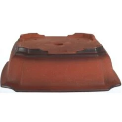 Bonsaischale 21.5x21.5x6.5cm Antik-Rotbraun Sonstige Form Unglasiert -Bonsai Verkaufe s22 839 ar3