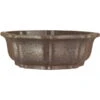 Bonsaischale 23x23x7.5cm Dunkelbraun Achteckig Unglasiert -Bonsai Verkaufe s23 826 db