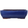 Bonsaischale 25x19.5x8cm Blau Rechteckig Glasiert -Bonsai Verkaufe s25 005 bl