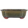 Bonsaischale 25.5x20.5x8cm Dunkeloliv Sonstige Form Glasiert -Bonsai Verkaufe s26 821 do
