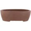 Bonsaischale 29x24x10cm Braun Oval Unglasiert -Bonsai Verkaufe s29 302 u