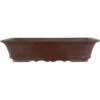 Bonsaischale 37.5x27x8.5cm Dunkelbraun Rechteckig Unglasiert