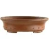 Bonsaischale 11.7x9.5x3.3cm Masteredition Antik Braun Oval Unglasiert -Bonsai Verkaufe y12 421 b